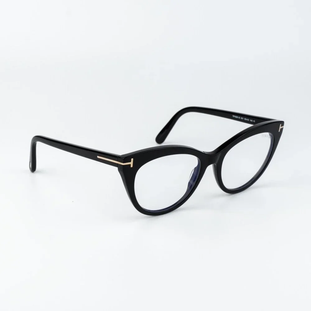 Tom Ford Women Eyeglasses Black Cat Eye FT6091-B 001 NEW AUTHENTIC